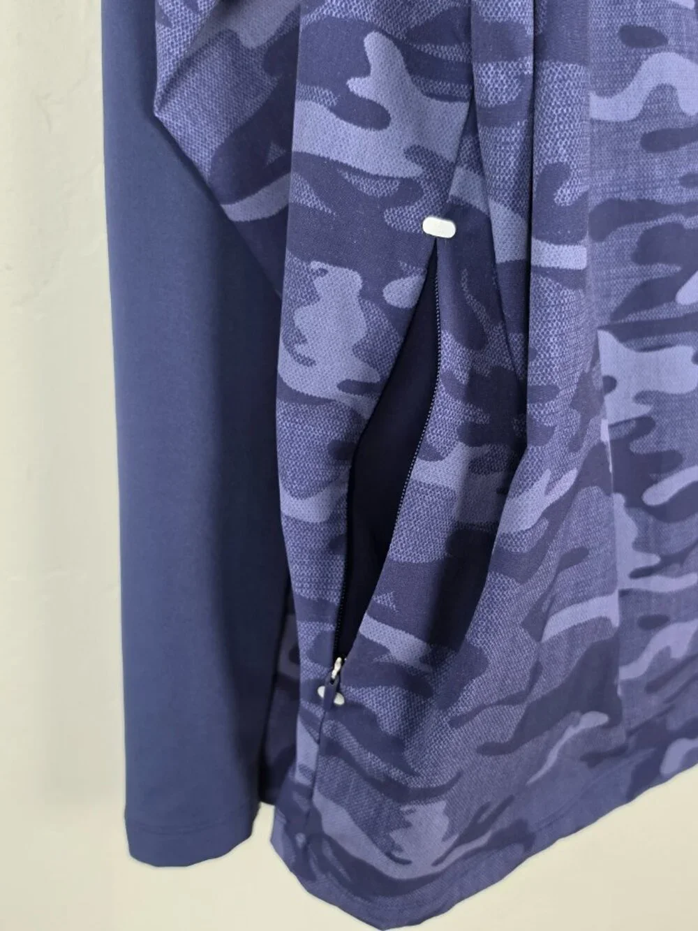 Johnnie-O Callahan Hooded Performance Camo Jacket Nylon Navy Blue Size XXL